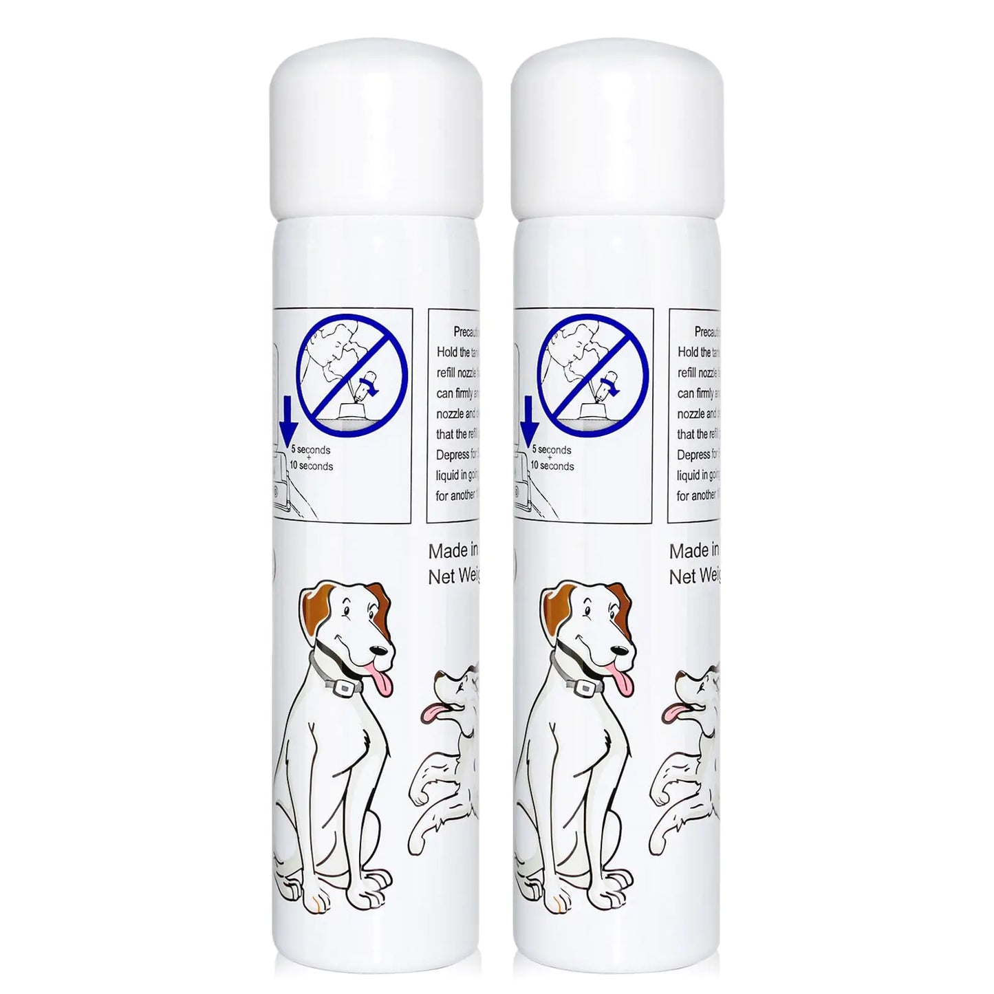 Lemon Spray Refill 2 Pack 3oz 85g Can Citronella Bark Collar Spray Bark Collar & Remote Trainers Humane & Safer Citronella Refill Citronella Dog Bark Collar (Lemon)