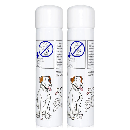 Lemon Spray Refill 2 Pack 3oz 85g Can Citronella Bark Collar Spray Bark Collar & Remote Trainers Humane & Safer Citronella Refill Citronella Dog Bark Collar (Lemon)