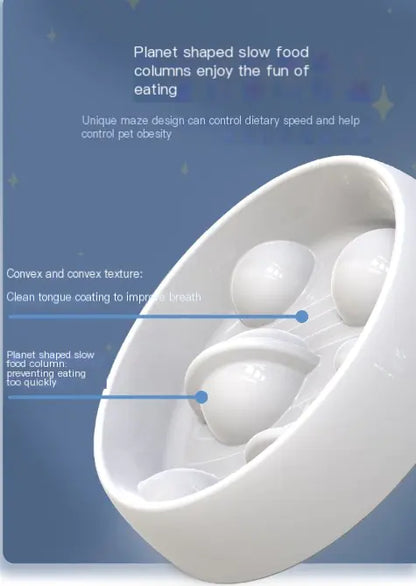 Amazon Starry Sky Slow Feed Dog Bowl - High Anti-Spill