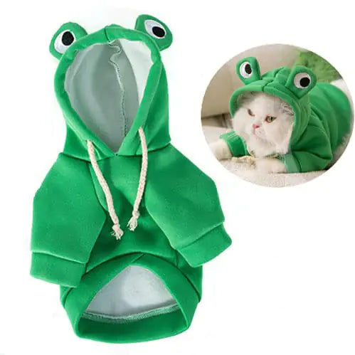 Pet Funny Hoodie Ugly Christmas Sweater Cold Weather Warm Coat for Puppy Small Dog Halloween Party Costume Cute Hoodie
