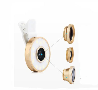 Picture Perfect II Flash Fill LED Light with 3 Clip and Snap Lens