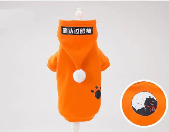 Funny Cat Hoodie for Kittens - Stylish Fall Outfit