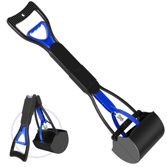 UPSKY Pooper Scooper for Large Small Dogs Folding Dog Poop Scooper Durable Spring and Premium Materials，Easy to Use for Grass Dirt Gravel Pick Up Shovel