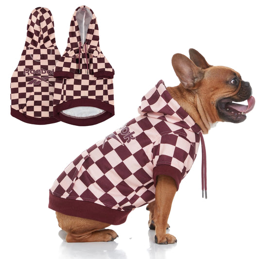 Reebok Dog Hoodie – Fleece Dog Sweater with Leash Hole Cold Winter Dog Sweatshirt for Small Medium and Large Dogs Premium Dog Fall Sweater Pullover Hoodie Cozy Warm Perfect Dog Christmas Outfit
