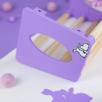 SINGLE Cage Mounted Hay Rack - Pastel Purple - TRADE
