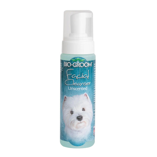 Bio-Groom Facial Cleanser – Dog Face Wash Unscented No Rinse Dry Shampoo for Dogs Tear Stain Remover Cruelty-Free Made in USA Waterless Dog Shampoo – 8 fl oz 1-Pack