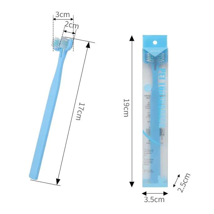 Double-Head Dog and Cat Toothbrush - Four Colors