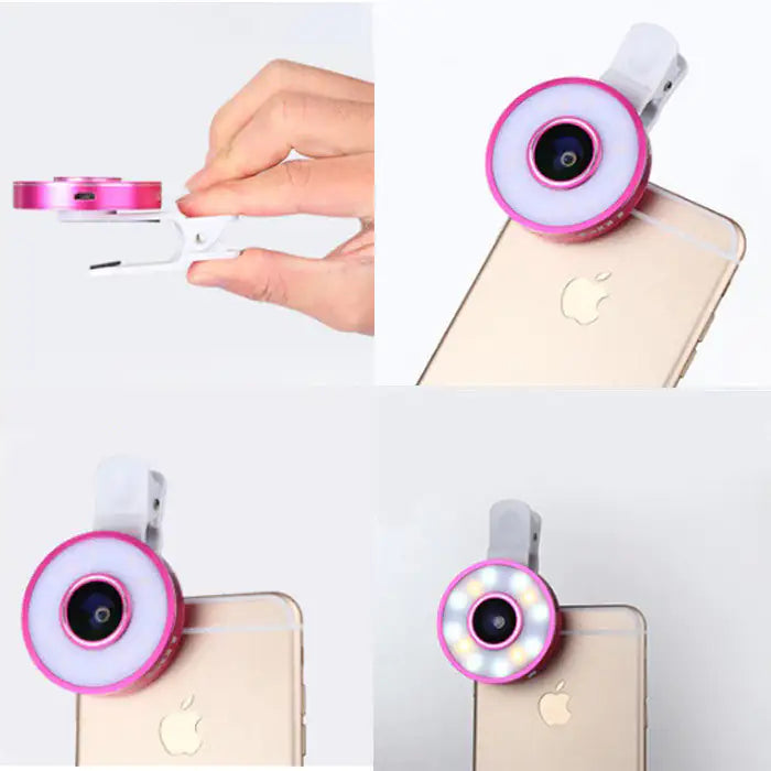 Picture Perfect II Flash Fill LED Light with 3 Clip and Snap Lens