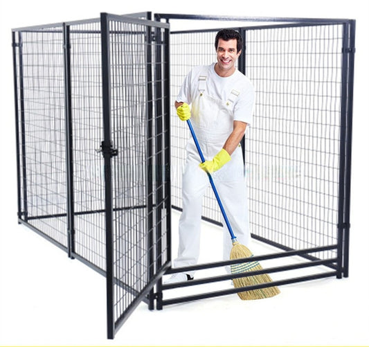 High Quality Large Galvanized Outdoor Dog Kennel/Metal Dog Run Cage