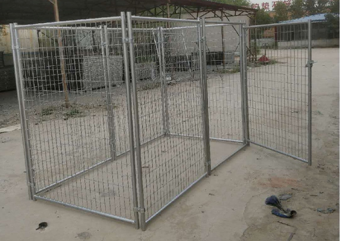 High Quality Large Galvanized Outdoor Dog Kennel/Metal Dog Run Cage