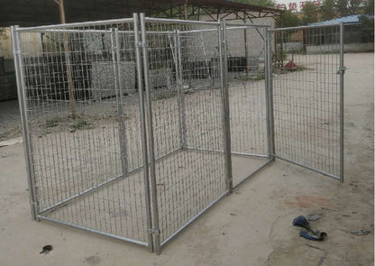 High Quality Large Galvanized Outdoor Dog Kennel/Metal Dog Run Cage
