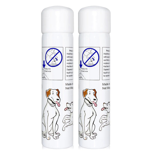 Lemon Spray Refill 2 Pack 3oz 85g Can Citronella Bark Collar Spray Bark Collar & Remote Trainers Humane & Safer Citronella Refill Citronella Dog Bark Collar (Lemon)